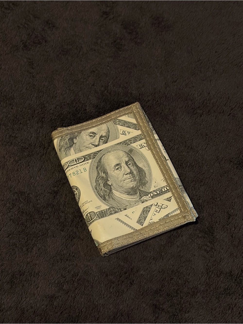 Money Print Trifold Wallet